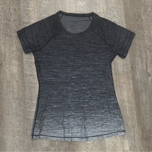 Ombre Space Dye Short Sleeve Running Fitness Top Size XS